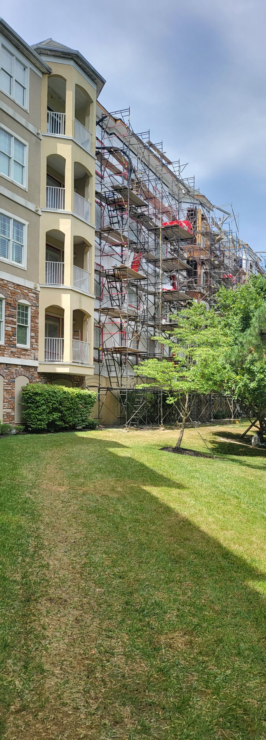 Structural repair - completed facade